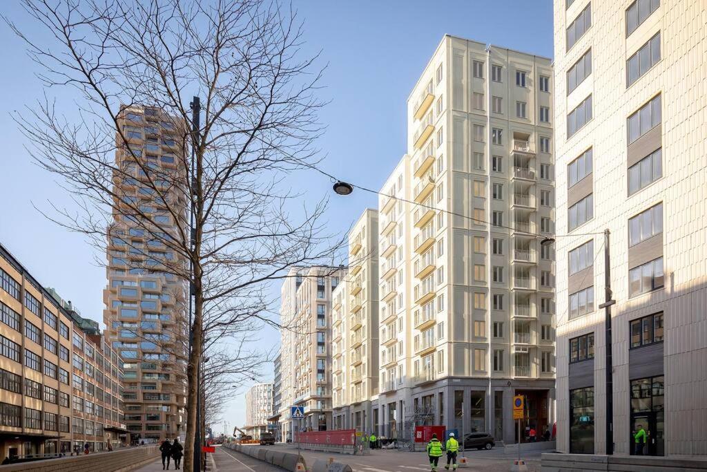Modern Elegance I Hagastaden Apartment Stockholm Exterior photo