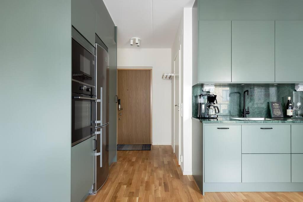 Modern Elegance I Hagastaden Apartment Stockholm Exterior photo